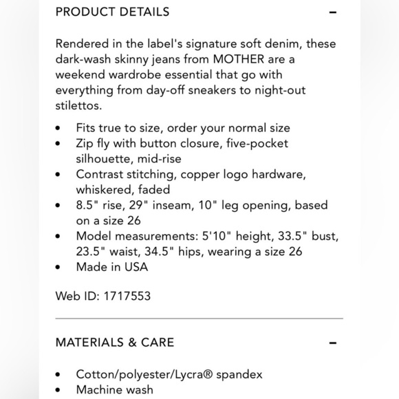 Mother Blue Jeans Looker Clean Sweep 26 (27)x29 Stretchy Skinny Ankle Distressed - Picture 16 of 16